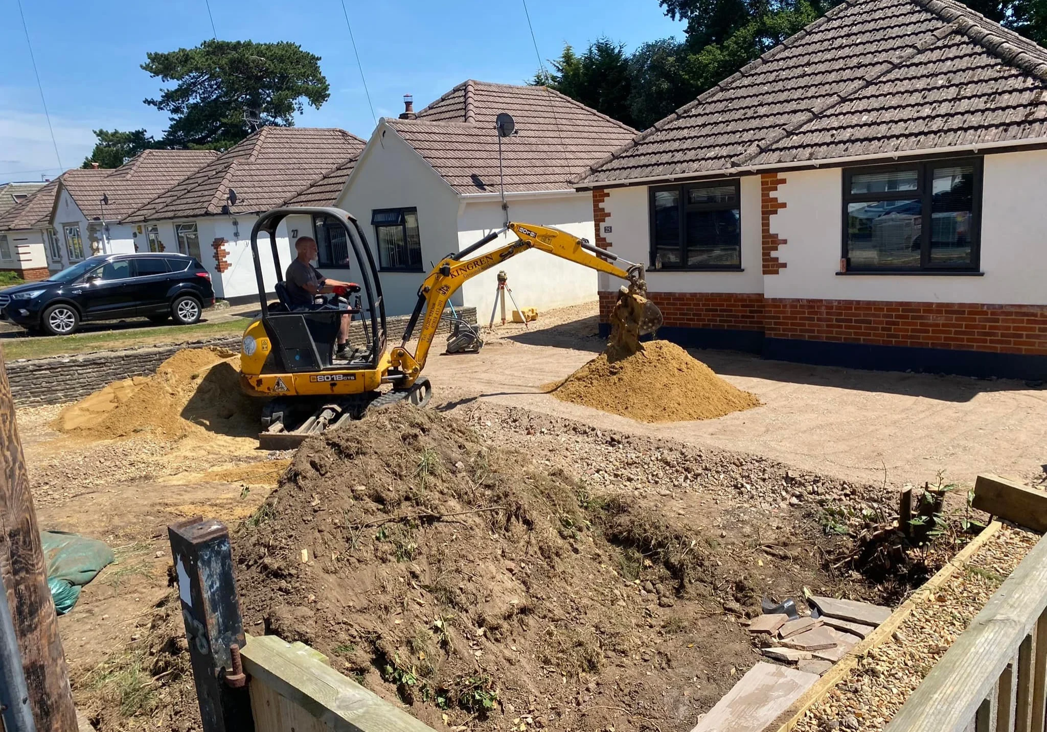 digger site prep for groundworks