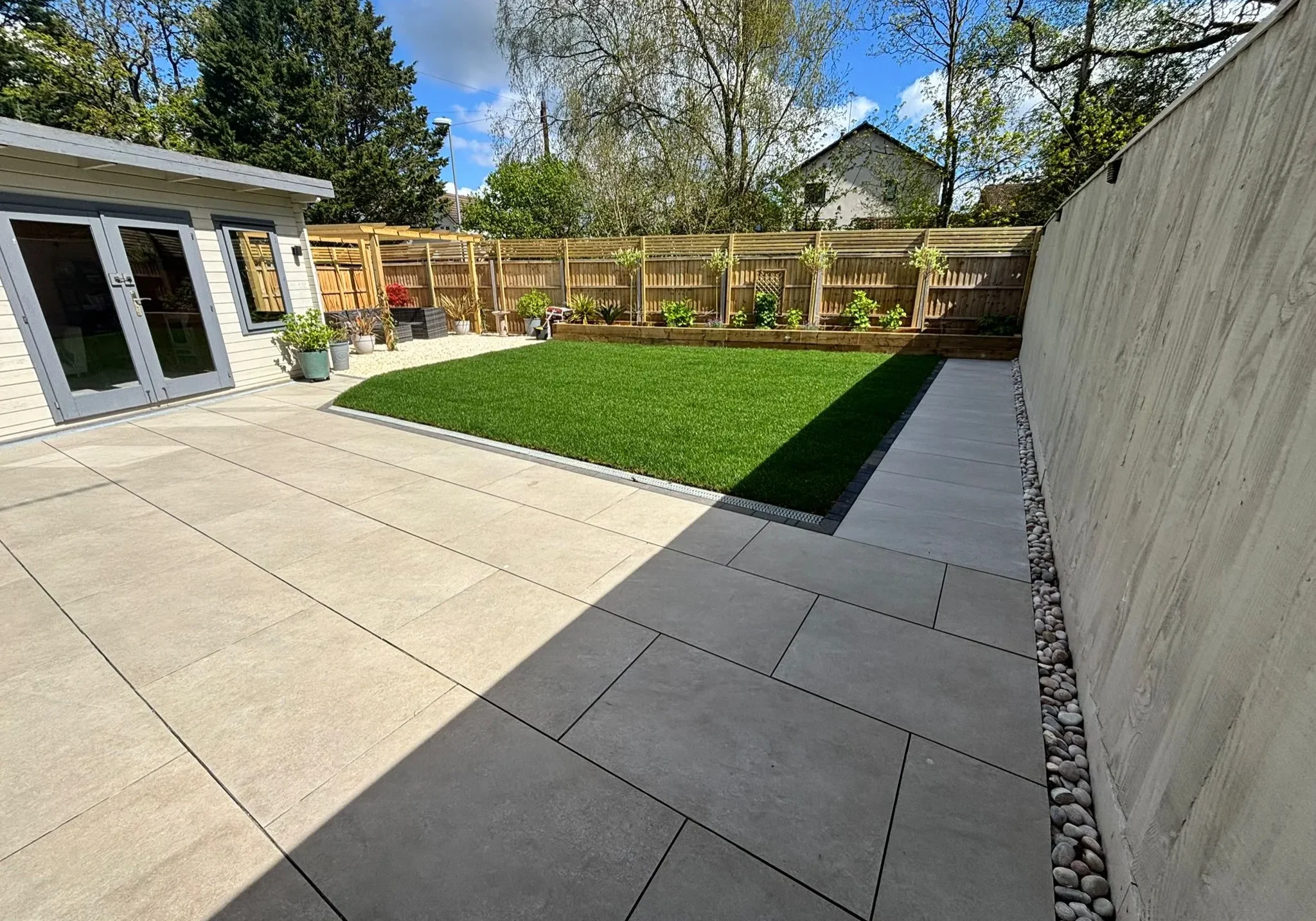 patio and turf installation